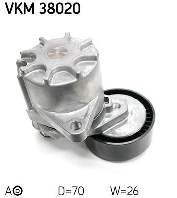 Rolo tensor da correia trapezoidal estriada SKF ref. VKM 38020